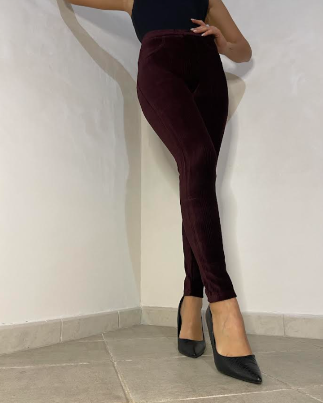 Philippe Matignon Leggings Velours Cotelle