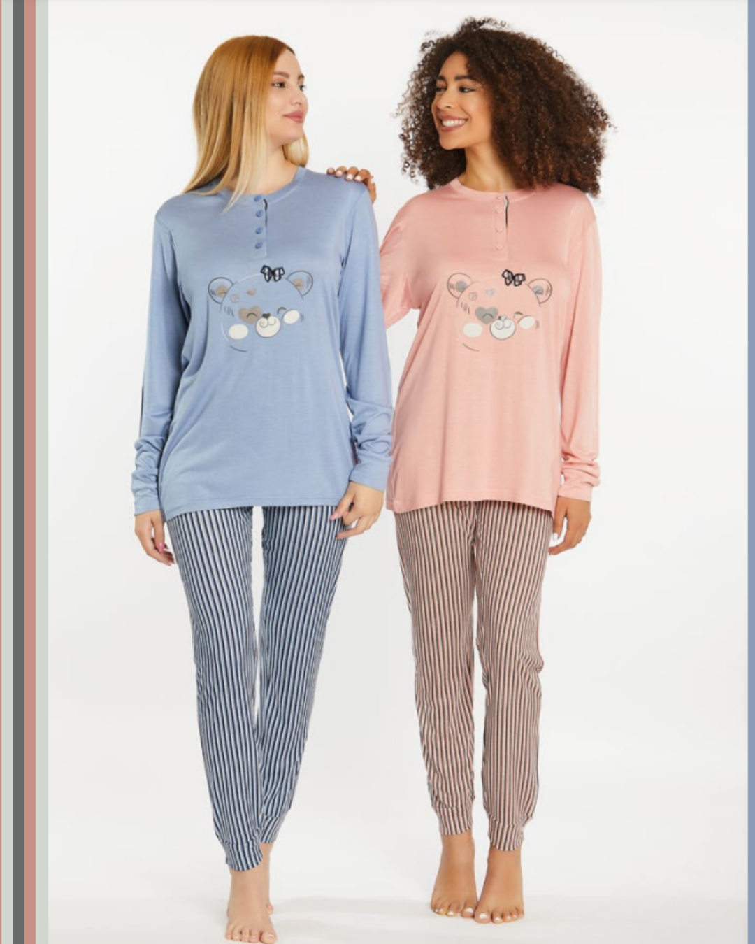 Nazareno Gabrielli Pigiama Donna Lungo Viscosa