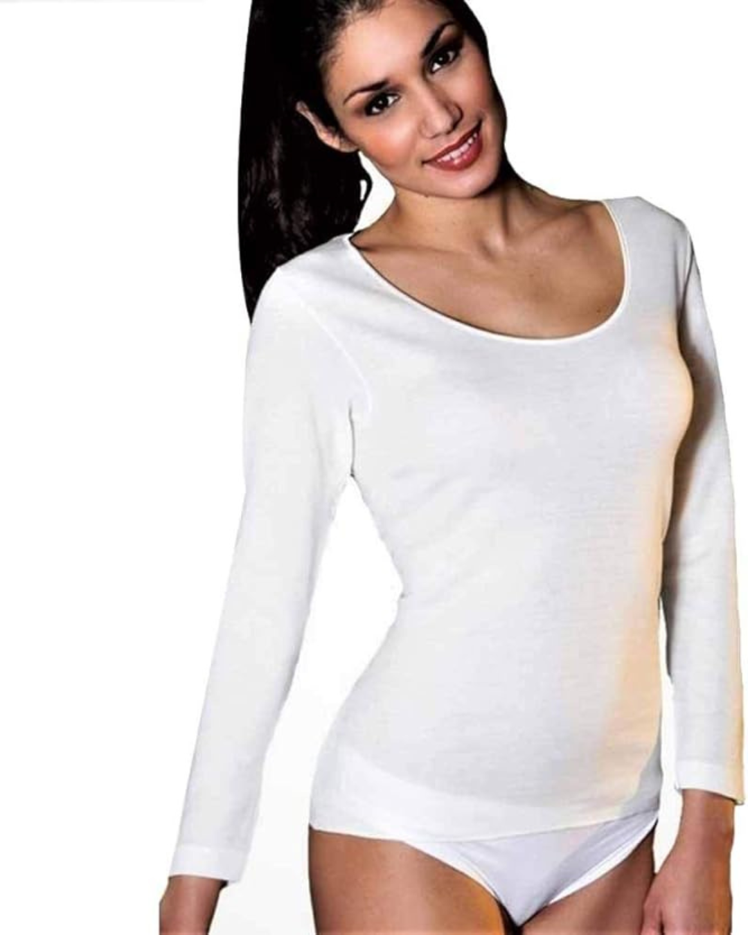 Liabel Donna Maglia Termica Manica Lunga Girocollo