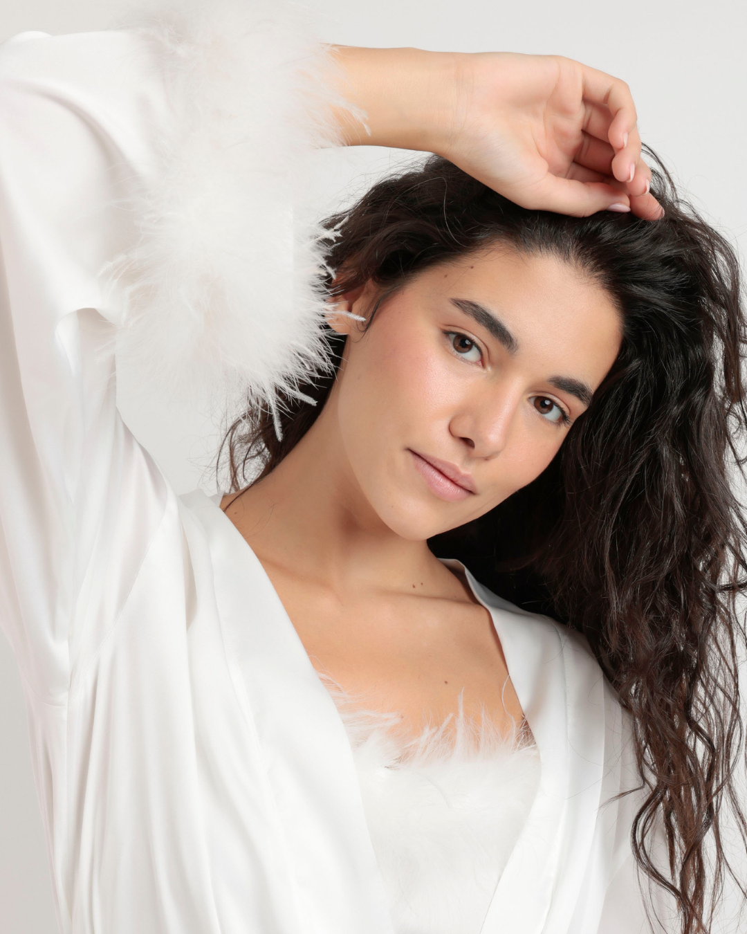 Admas Luxury Lingerie Kimono Donna Raso