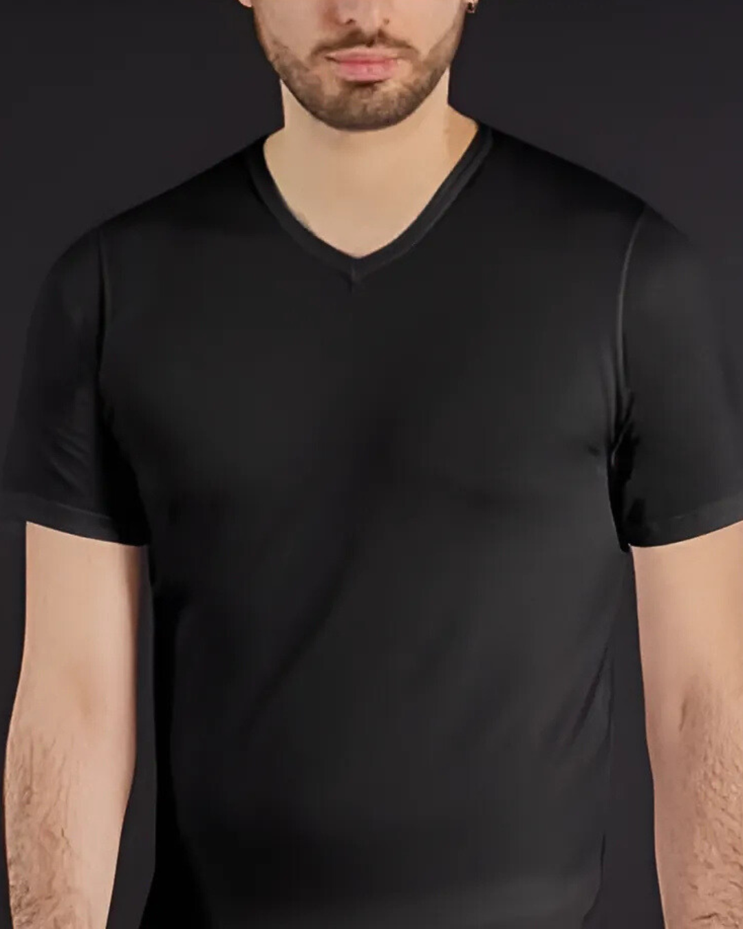 Nazareno Gabrielli T-Shirt Uomo Scollo V Cotone Calibrato