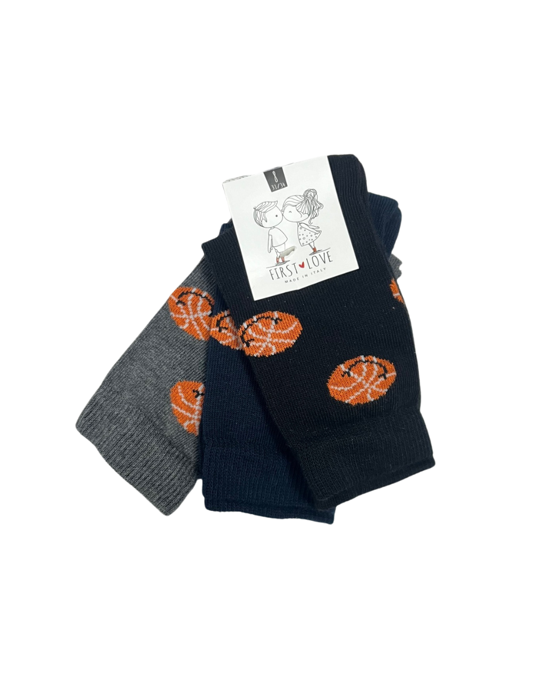 First Love Calza Corta Bambino Caldo Cotone 3 Paia