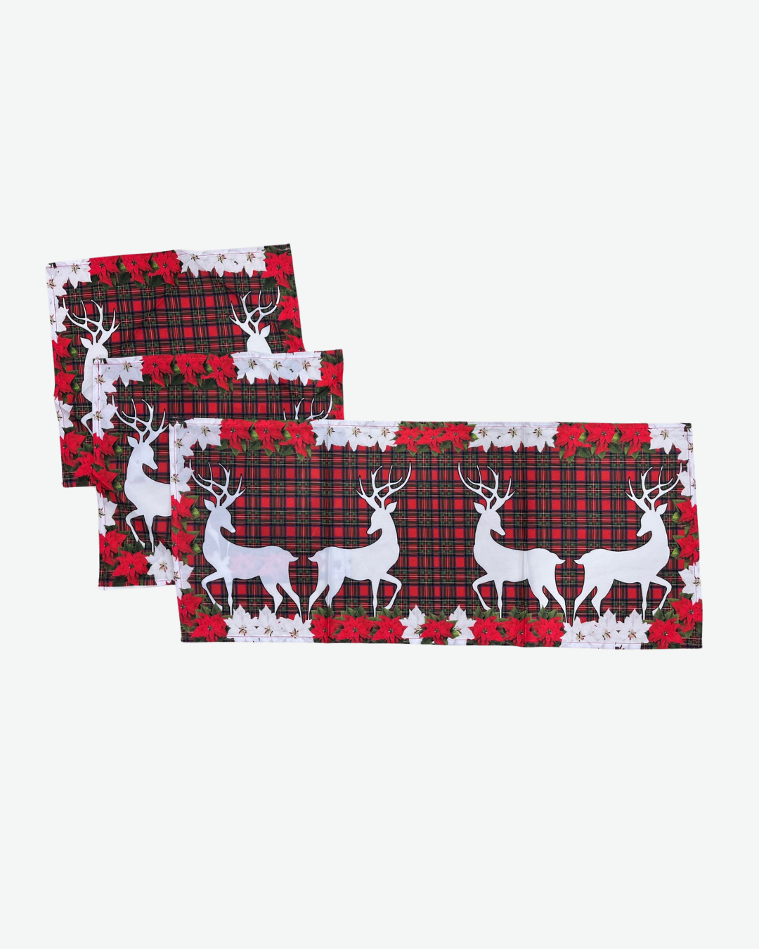 Tris Centrotavola Natalizi 32x76+33x37cm