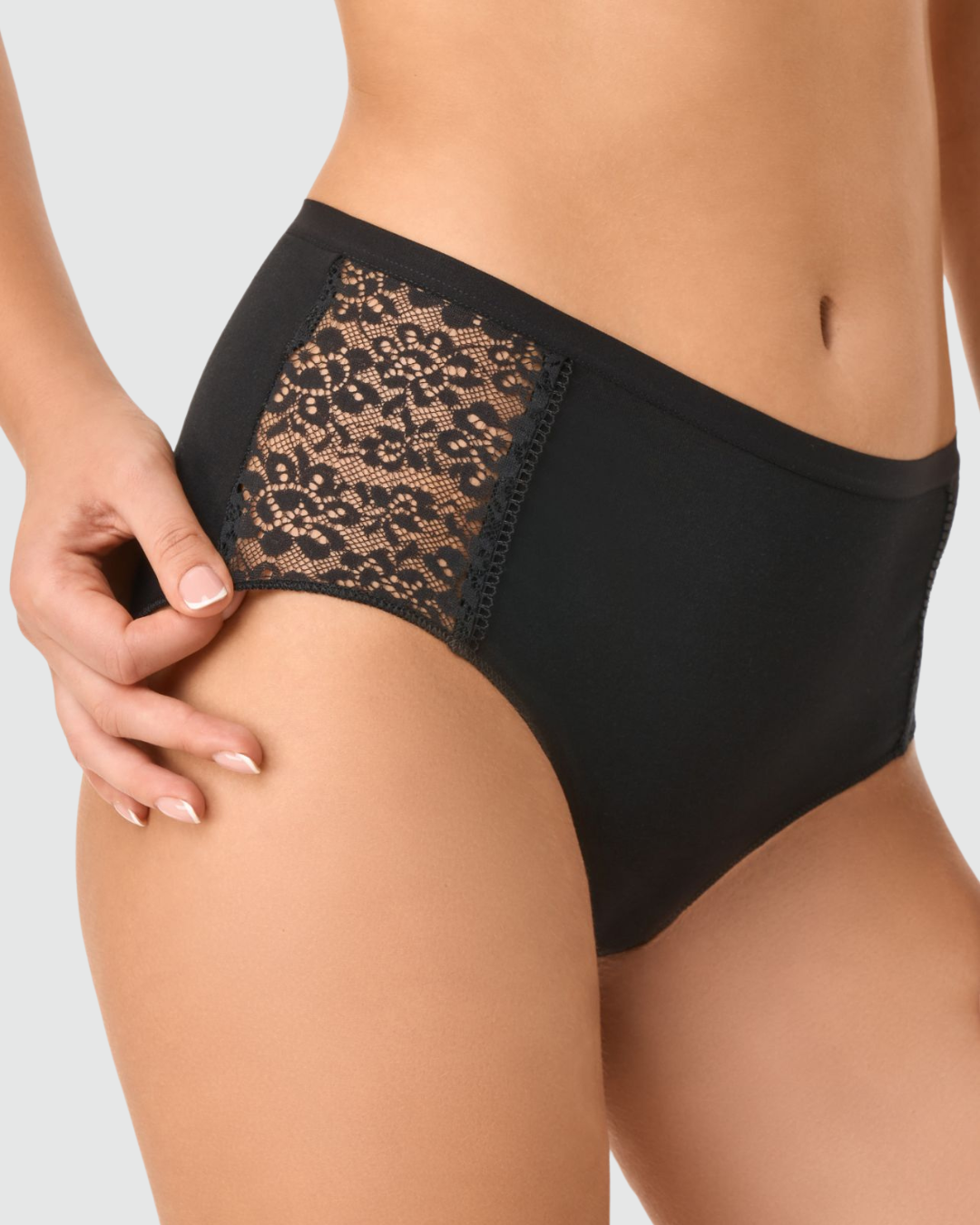 Golden Lady Slip Donna Midi Pizzo Cotone Organico