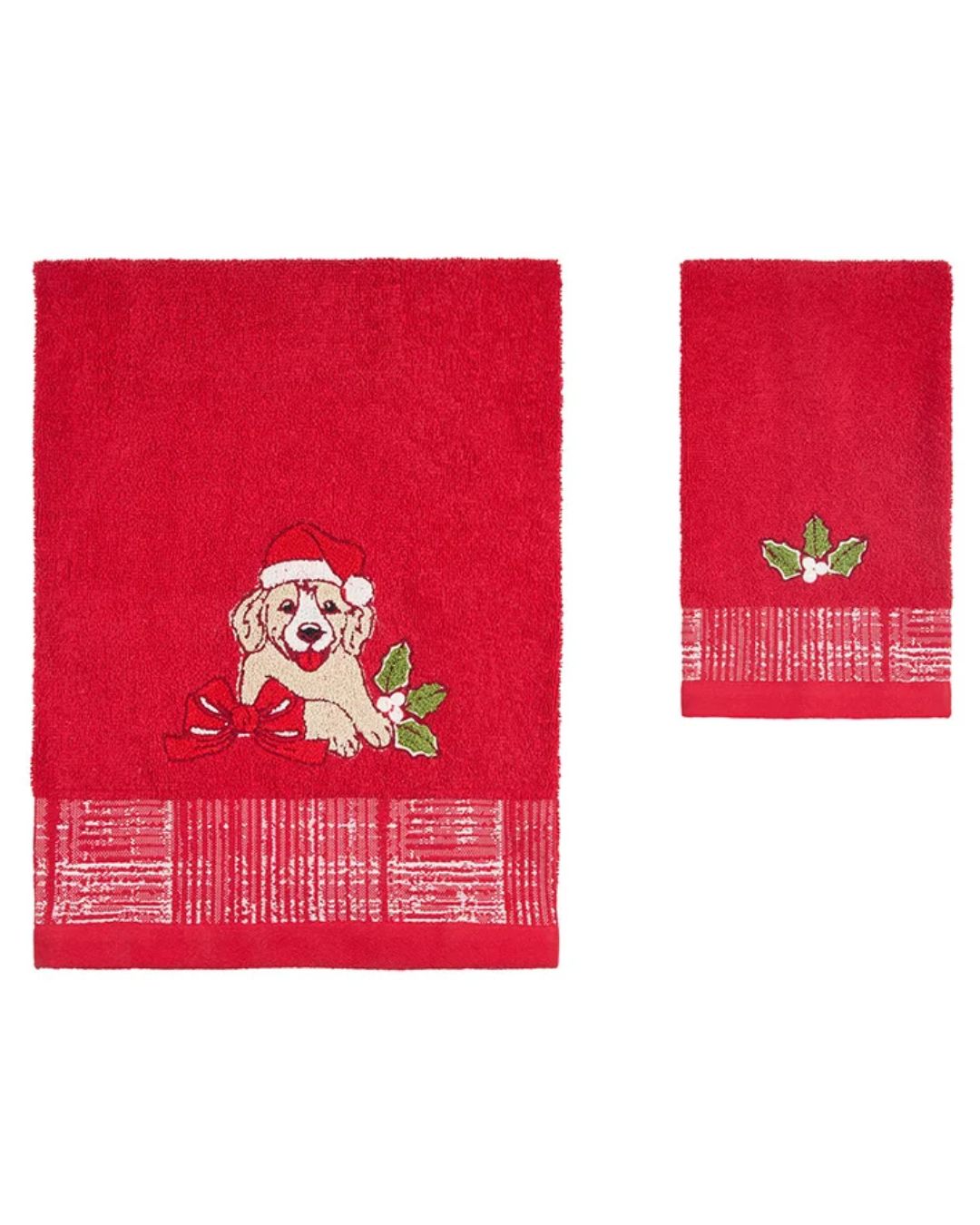 Vingi Set Asciugamani Bagno 1+1 Natalizio