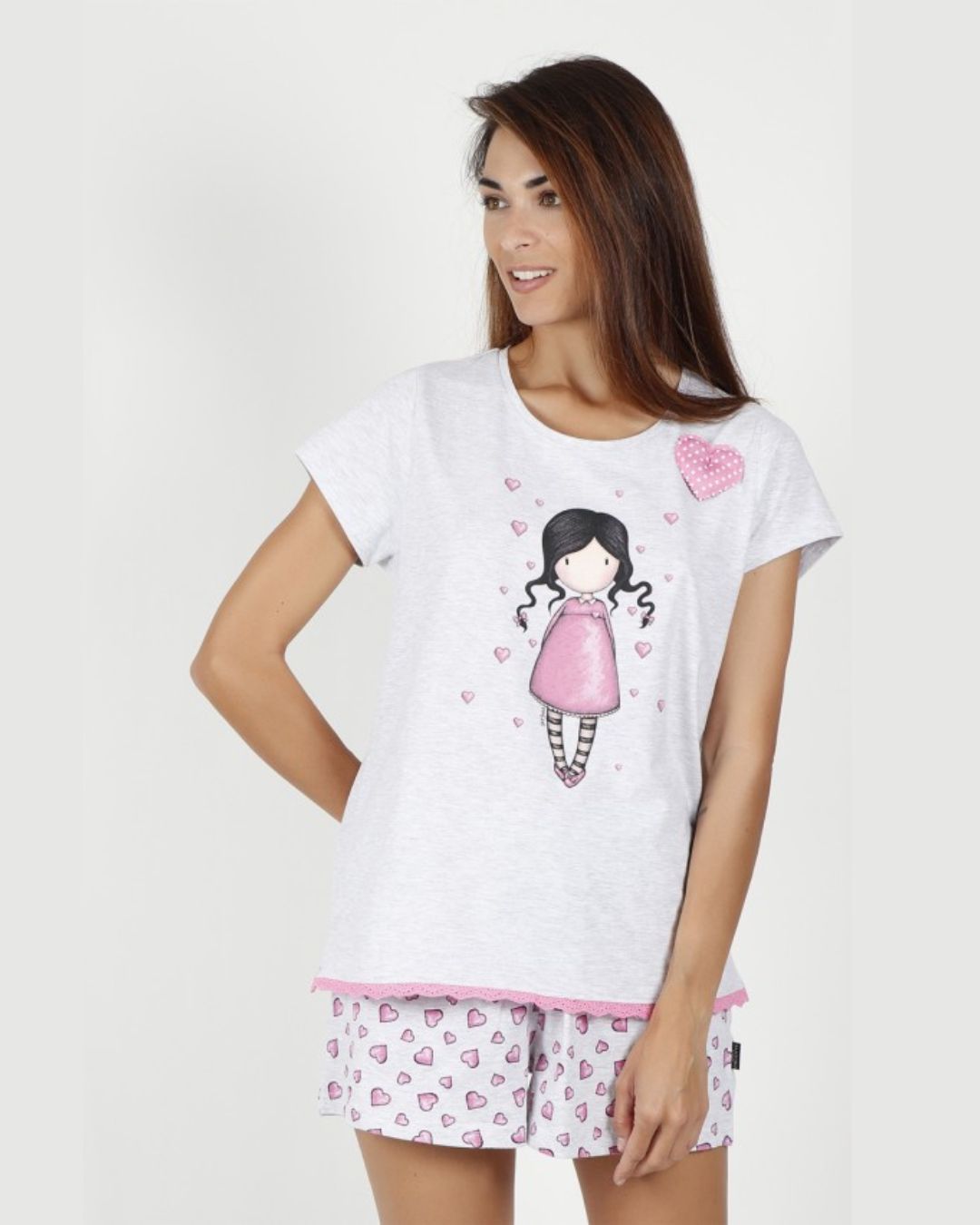 Santoro Pigiama Bambina Cotone Manica Corta Pantalone Corto