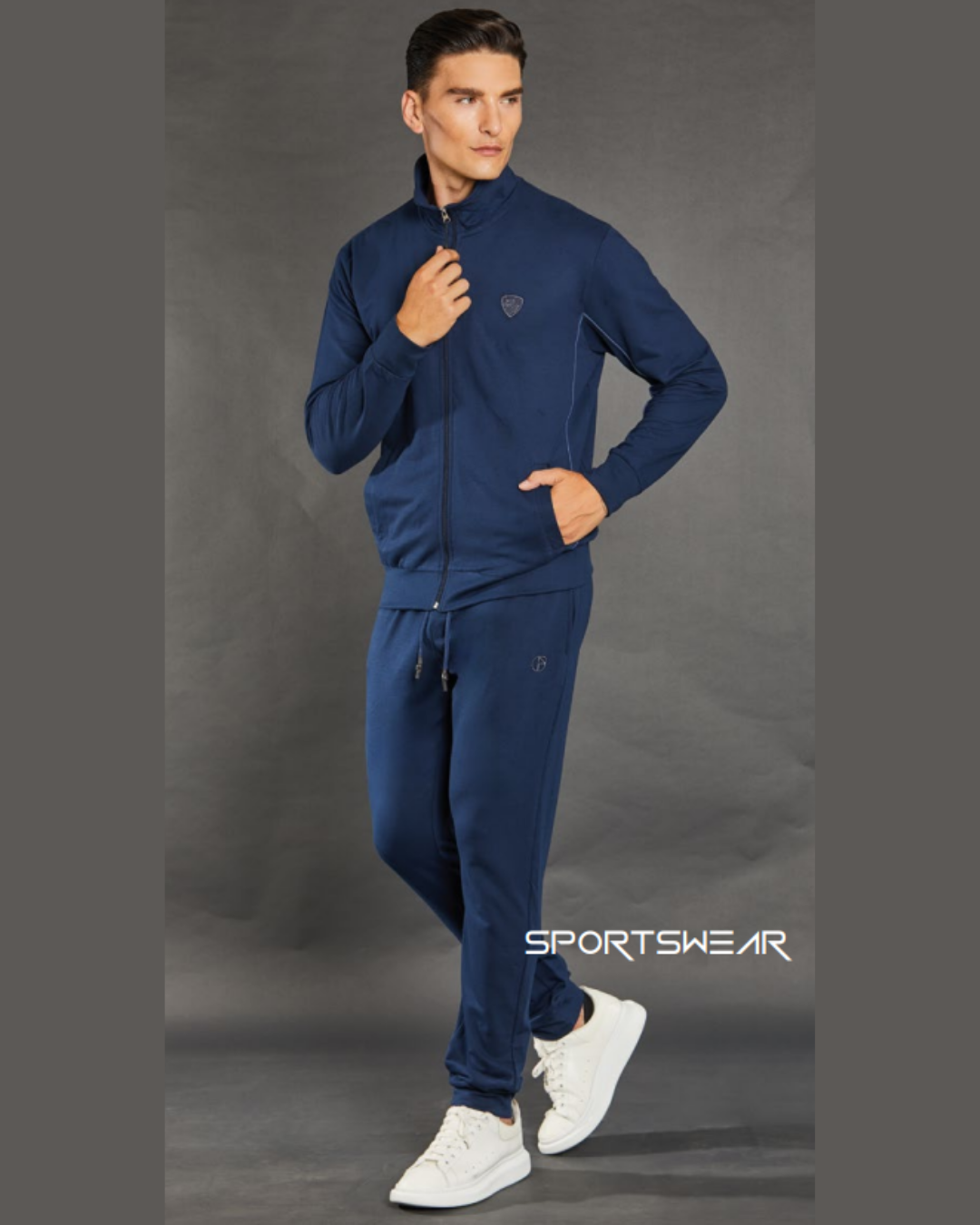 Nazareno Gabrielli Tuta Uomo Cotone Full Zip