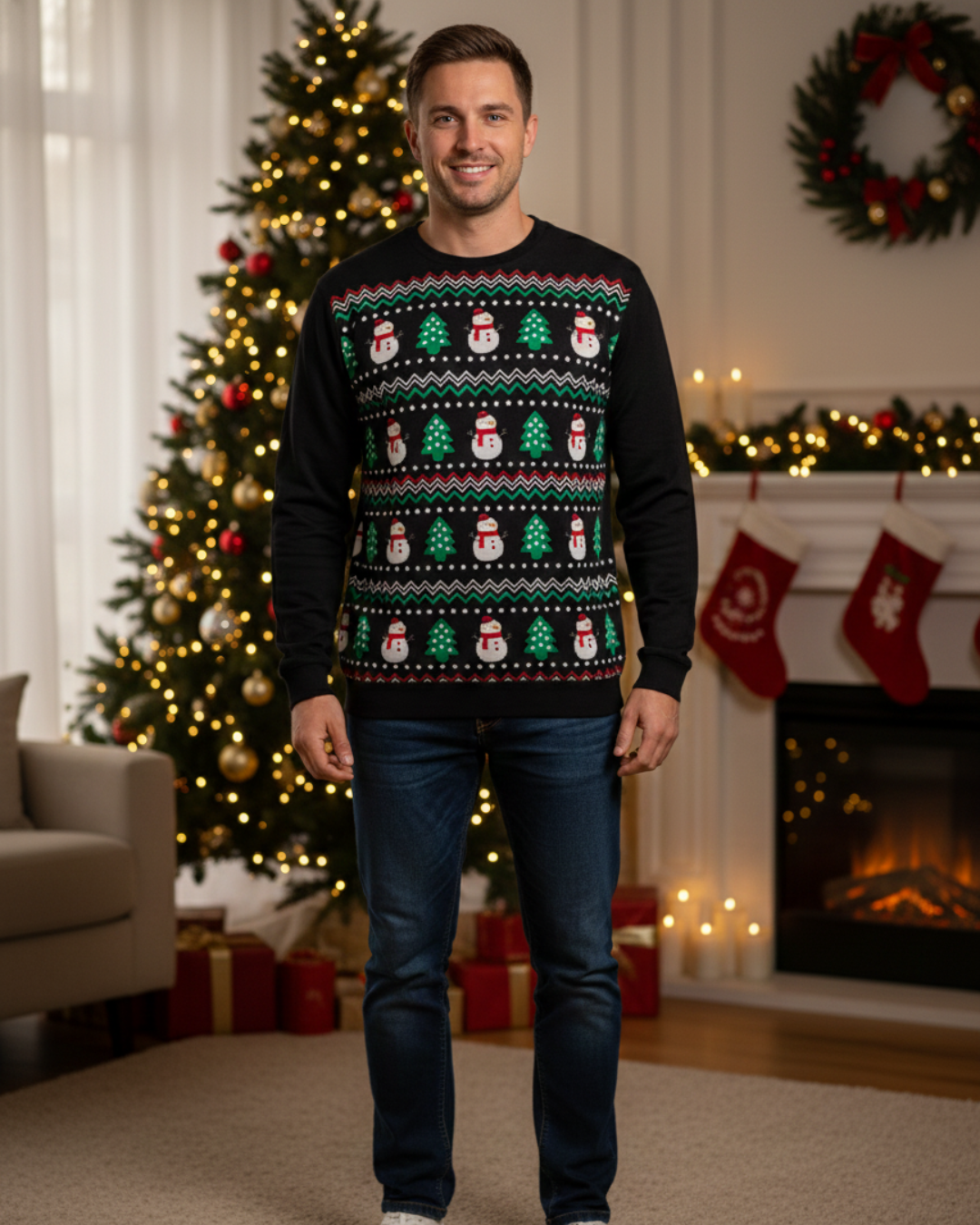 Admas Felpa Uomo Natalizia