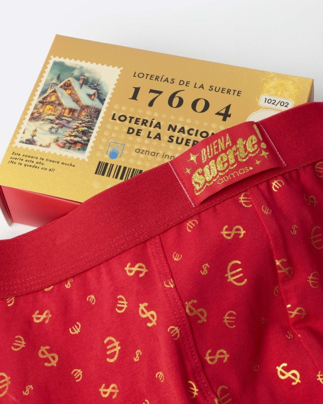 Admas Boxer Uomo Rosso