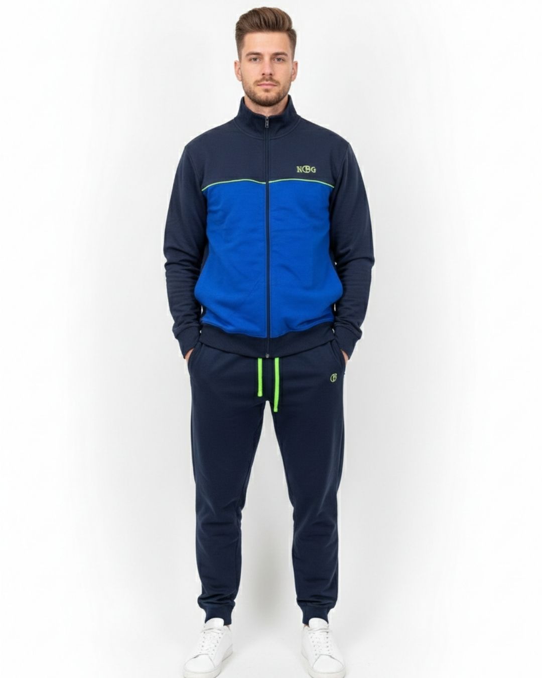 Nazareno Gabrielli Tuta Uomo Cotone full zip