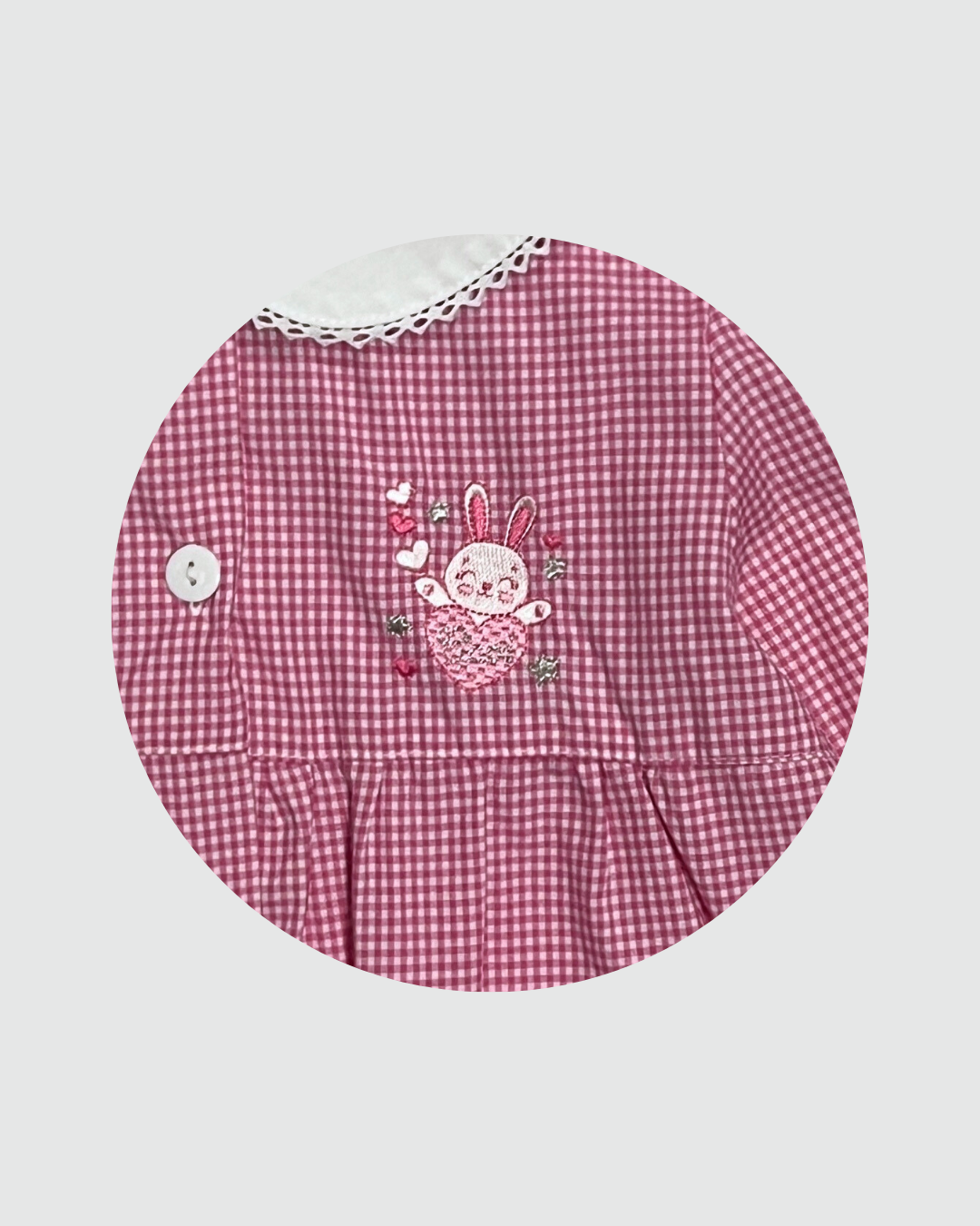 Ambrosino Grembiule Asilo Quadretto Rosa