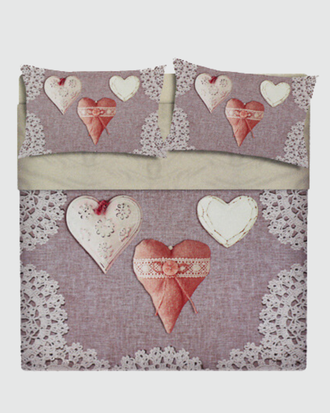 Via Roma 60 Composè Copriletto Matrimoniale Shabby Love