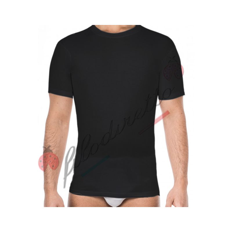 Liabel Uomo Maglia Manica Corta Girocollo Lana E Cotone 05110 Art.23N