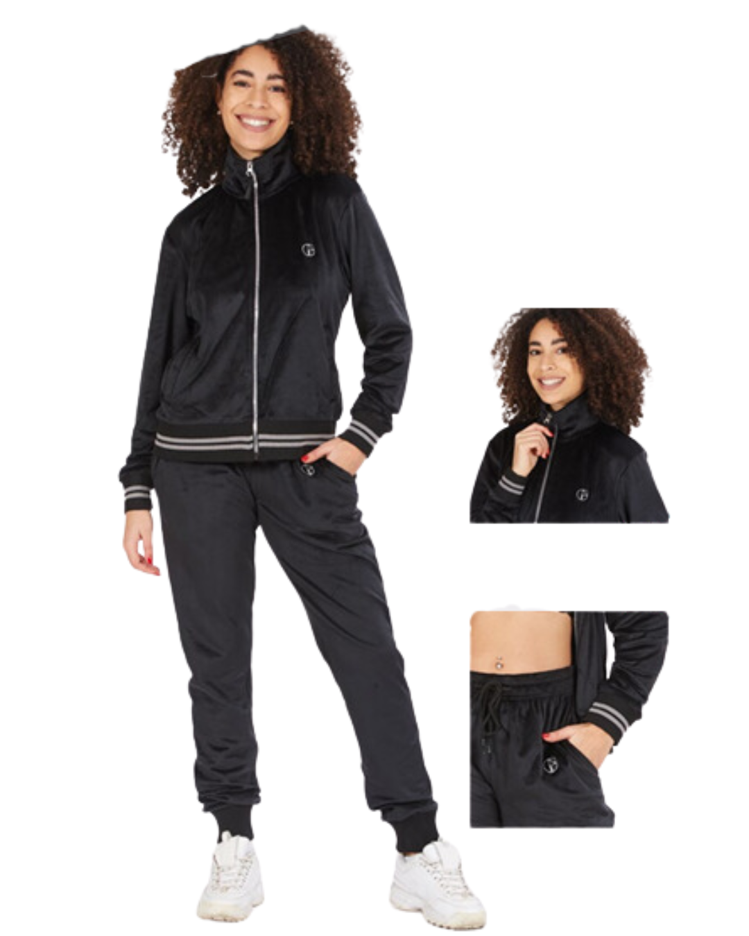 Nazareno Gabrielli Tuta Donna Ciniglia Full zip