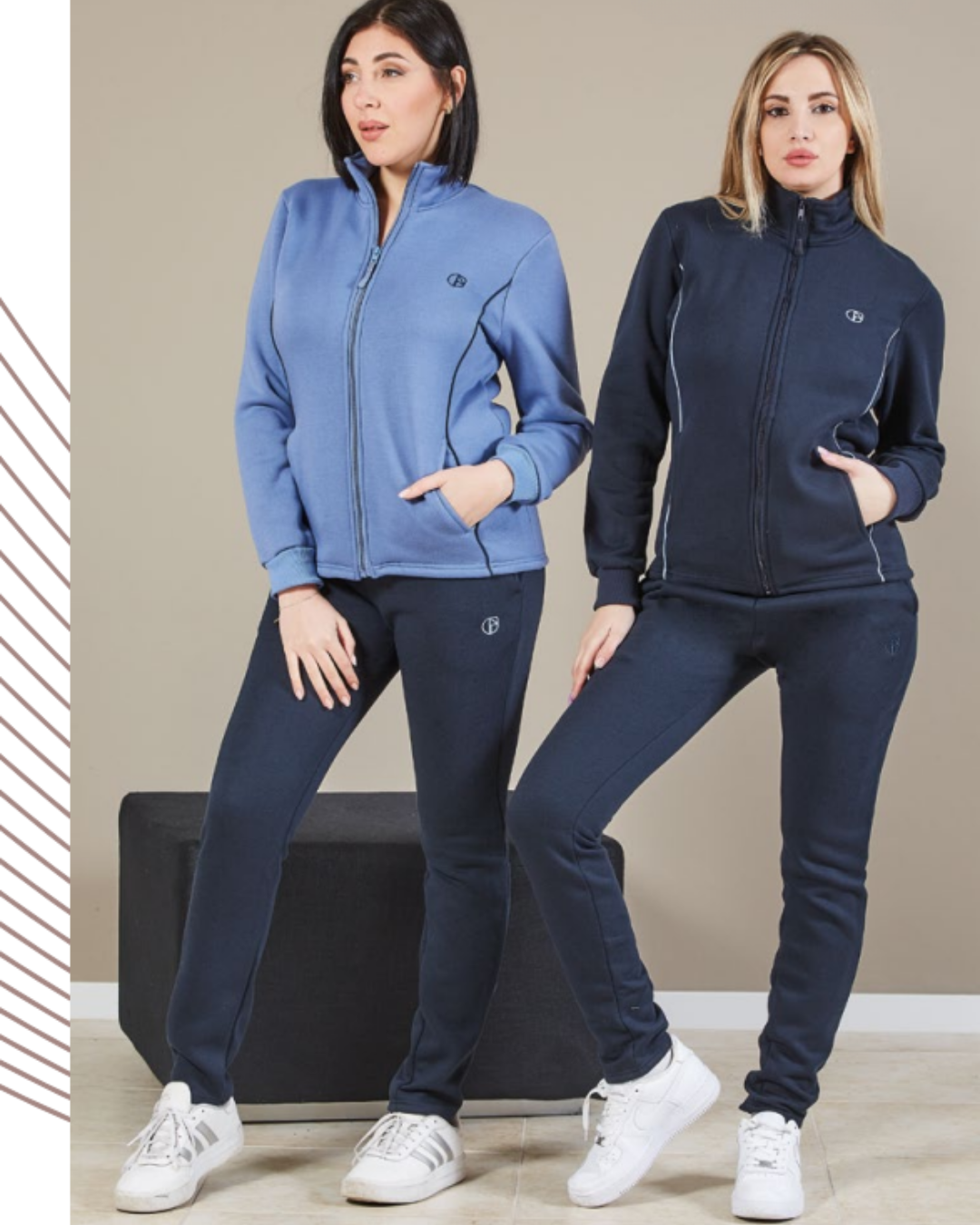 Nazareno Gabrielli Tuta Donna Cotone Felpato