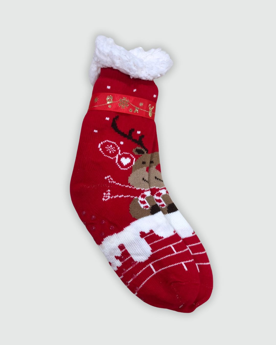 Calzino Natalizio Antiscivolo Uomo Imbottito