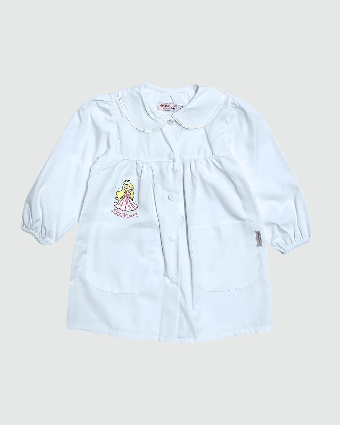 Ambrosino Grembiule Asilo Bambina Bianco