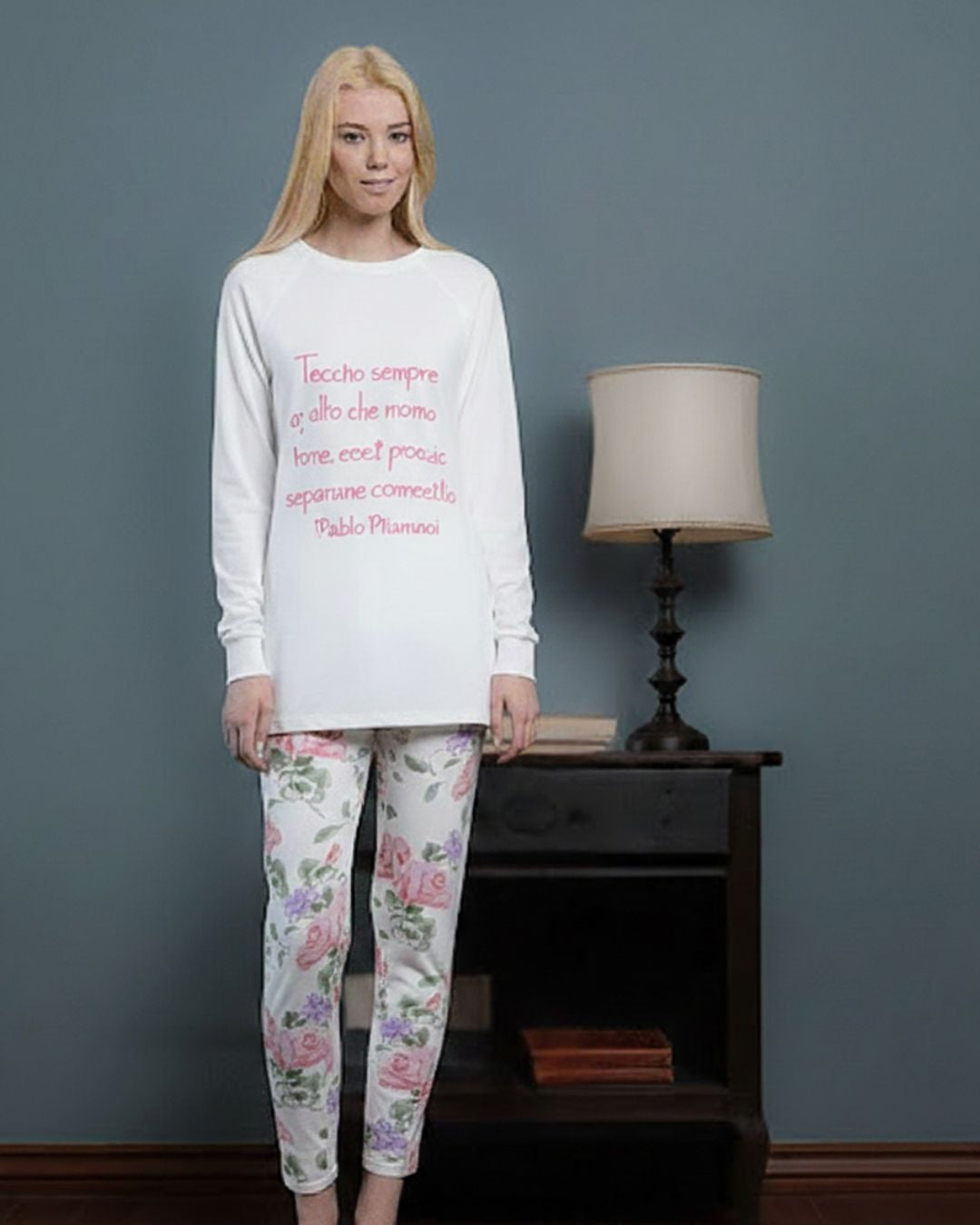 Pigiamiamoci Pigiama Donna Caldo Cotone