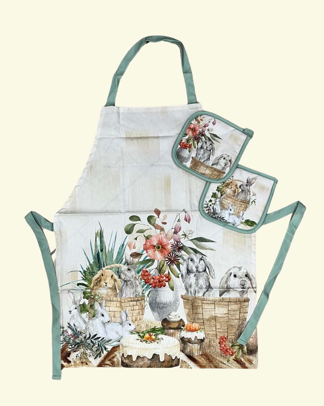 S&G Set Cucina Pasquale Grembiule+2 Presine Stampa In Digitale