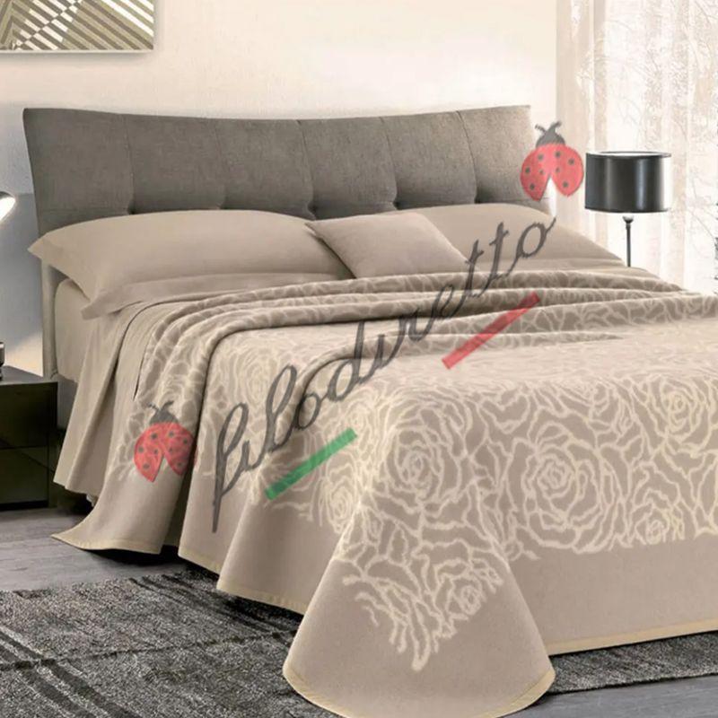 Cober Coperta Jacquard In 100% Lana Vergine Art.Venice