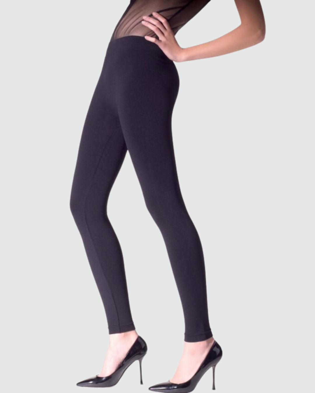 Rosso Porpora Leggings Donna Felpato