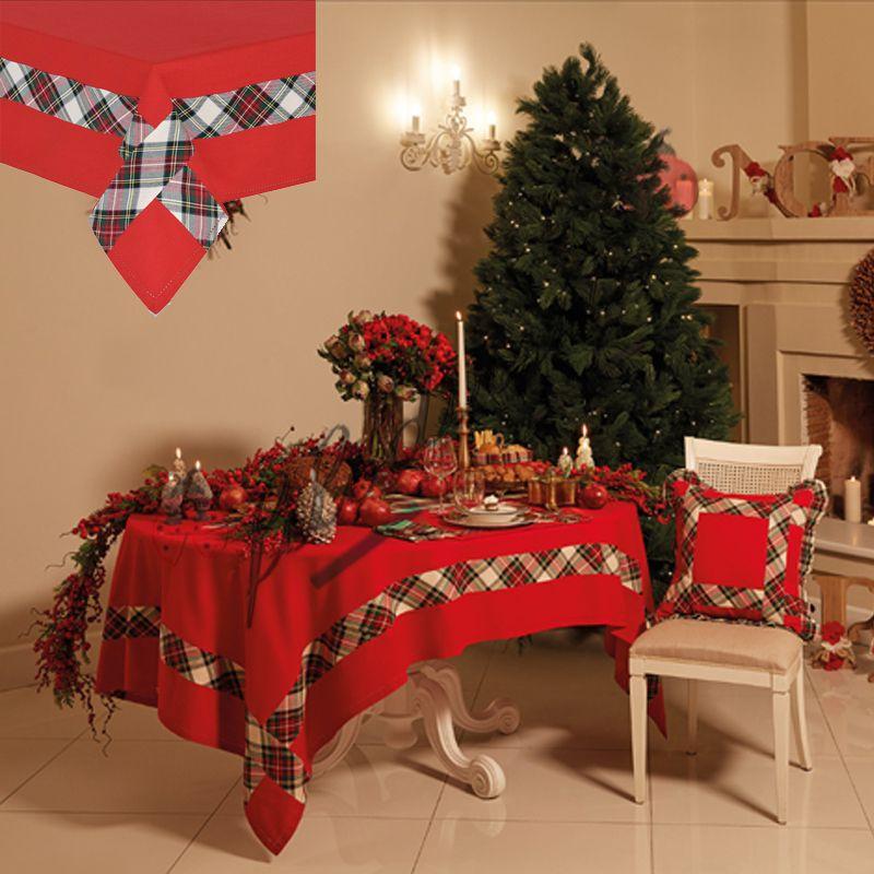 Preziosa Home Tovaglia 6 Posti Tartan 140x180cm Courmayeur