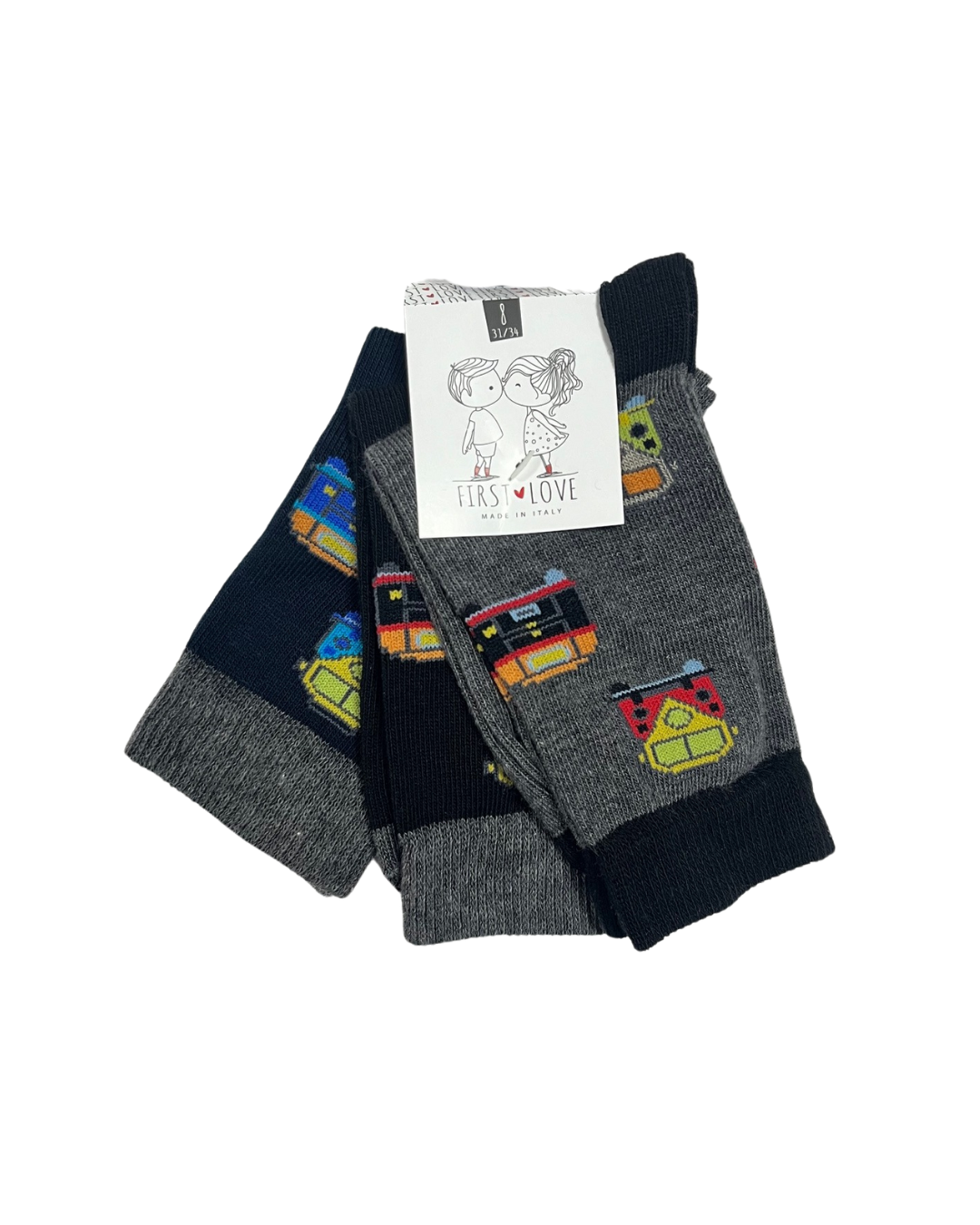 First Love Calza Corta Bambino Caldo Cotone 3 Paia