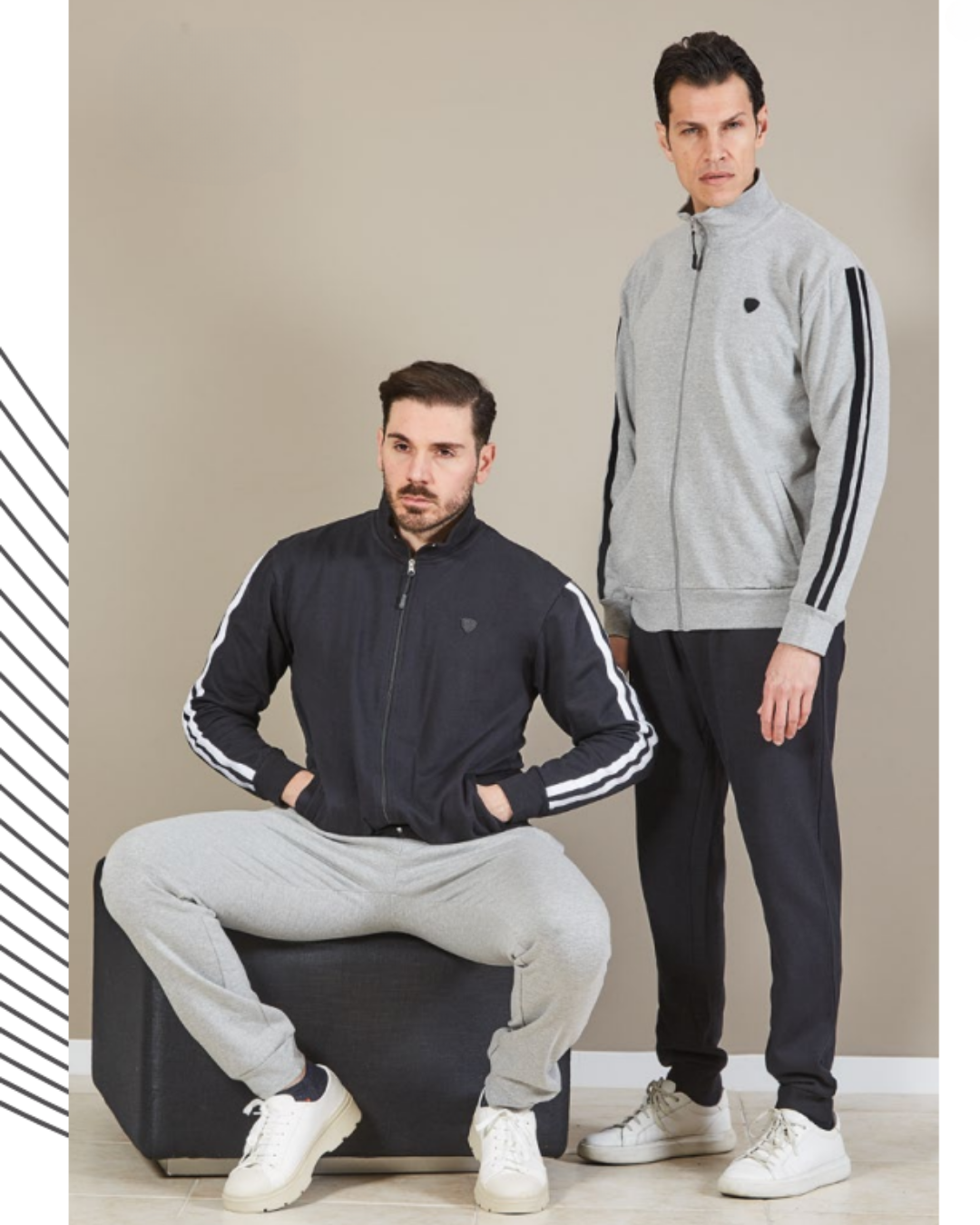 Nazareno Gabrielli Tuta Uomo Cotone Felpato