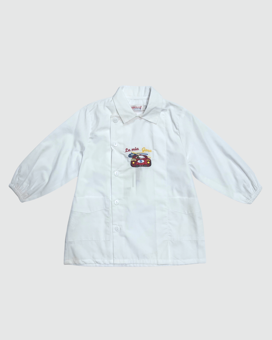 Ambrosino Grembiule Asilo Bambino Bianco