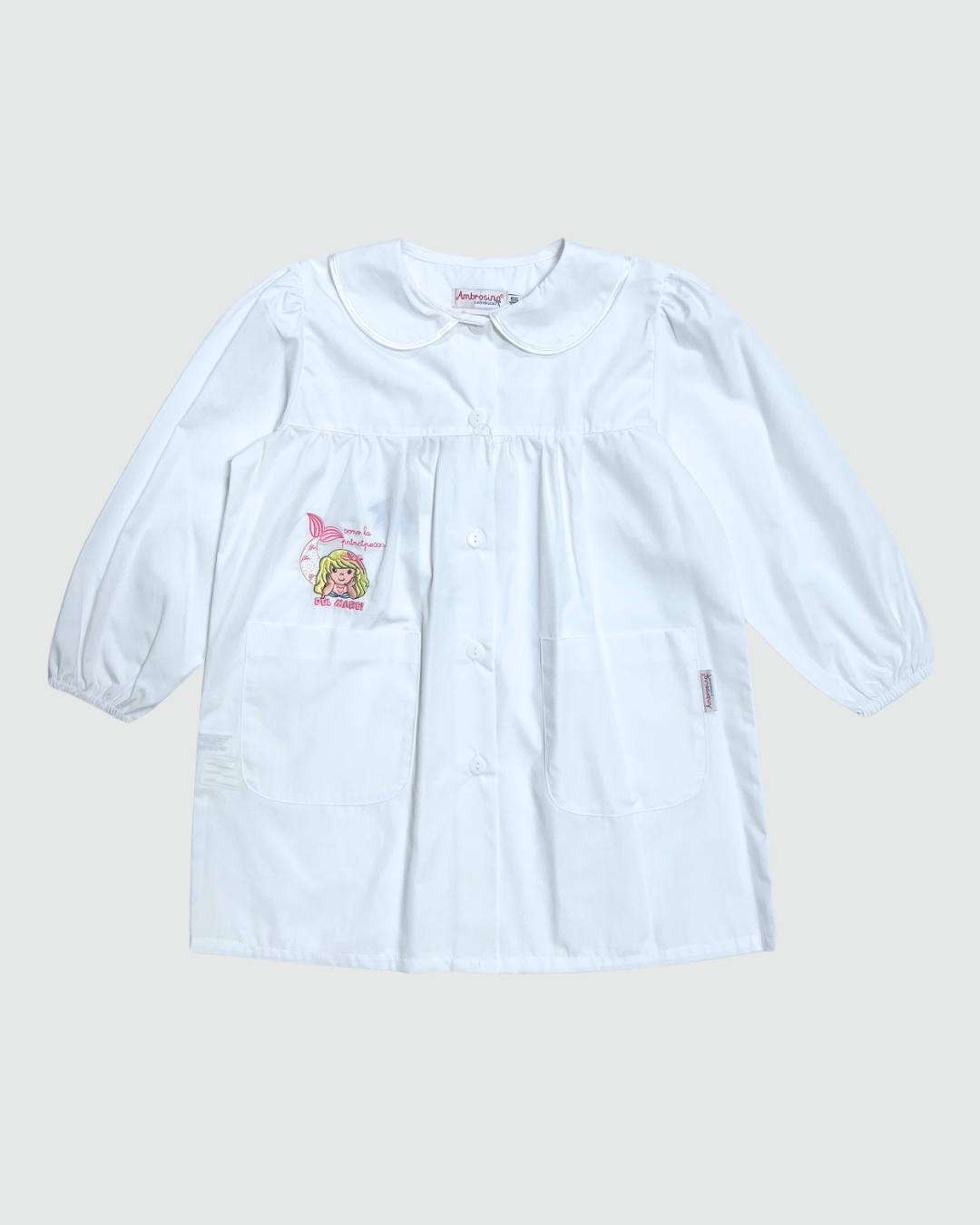 Ambrosino Grembiule Asilo Bambina Bianco