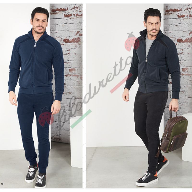 Nazareno Gabrielli Tuta Uomo Pile full zip