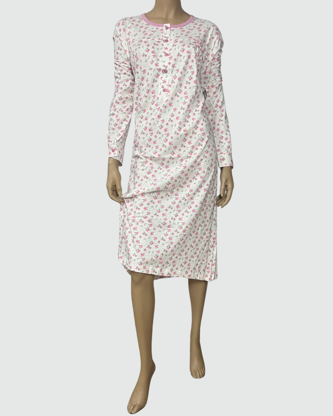 Baci Di Notte Camicia Da Notte Cotone Calibrata