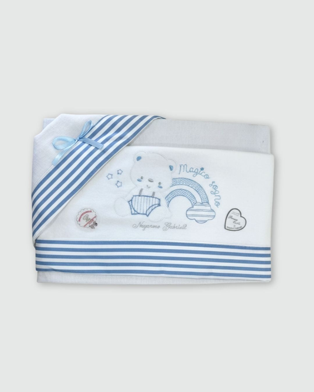 Nazareno Gabrielli Completo Culla Flanella 100% Cotone Dis.32