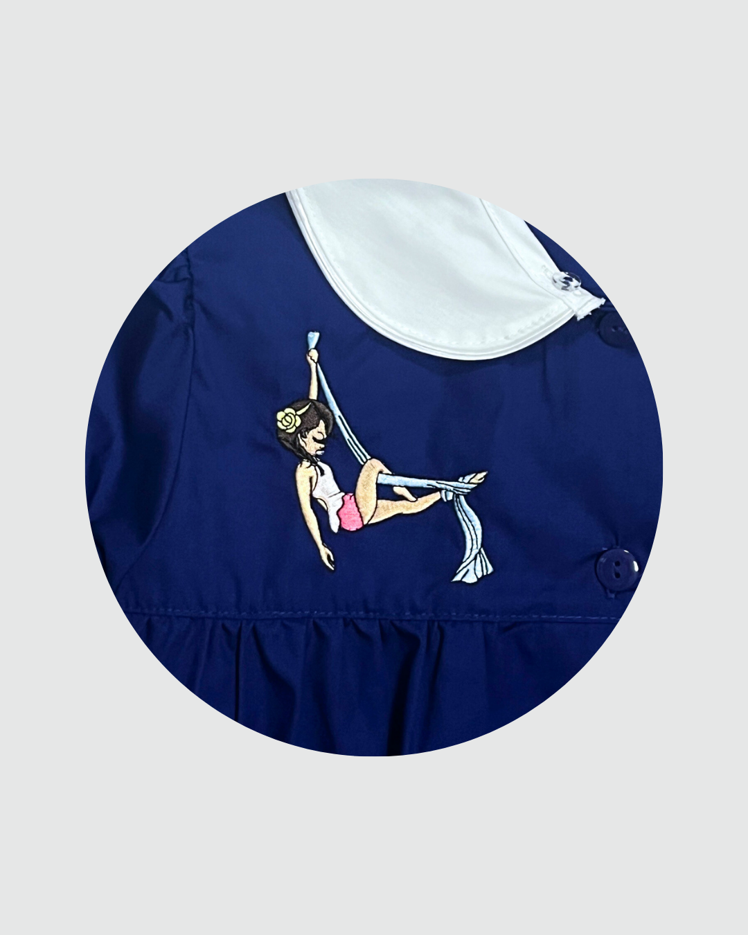 Ambrosino Grembiule Scuola Bambina Blu Royal