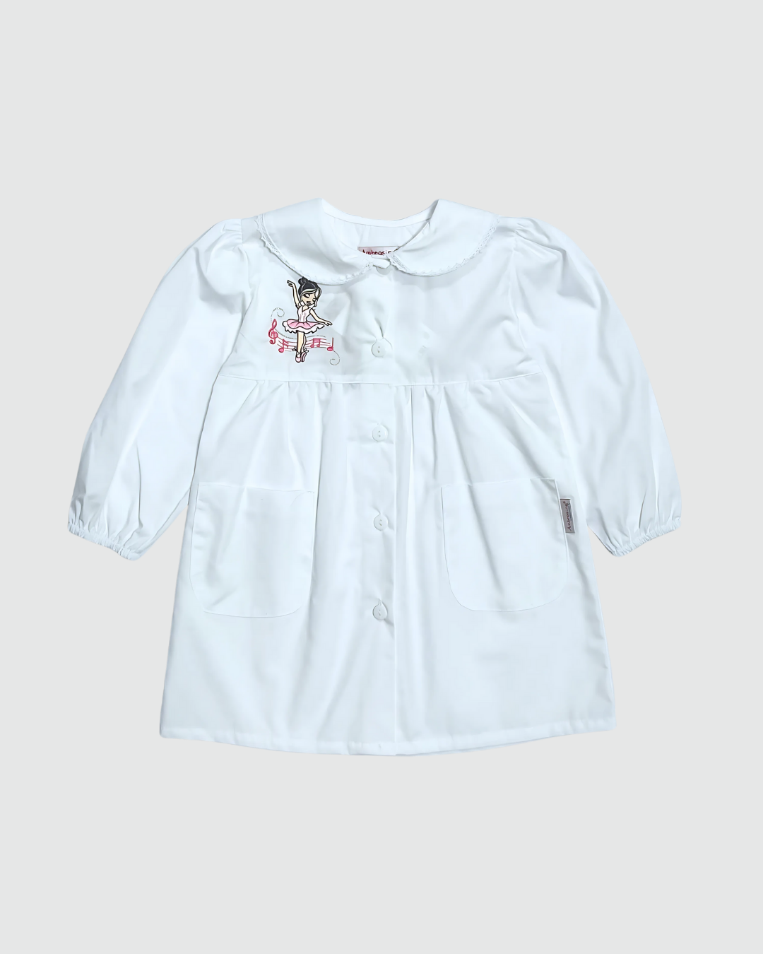 Ambrosino Grembiule Asilo Bambina Bianco