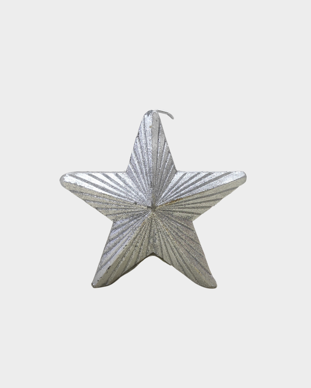 Preziosa Home Candela Decorativa Stella Argento