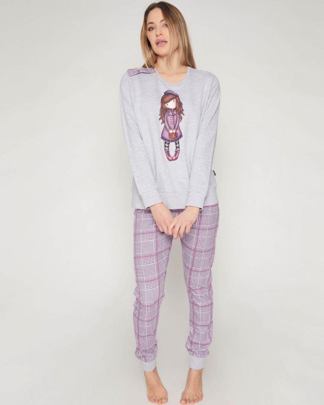 Santoro Pigiama Donna Felpa Cotone