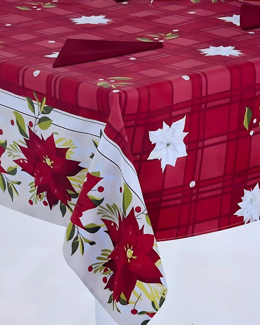 Preziosa Home Tovaglia Natalizia Con Tovaglioli 24 Posti Lumier