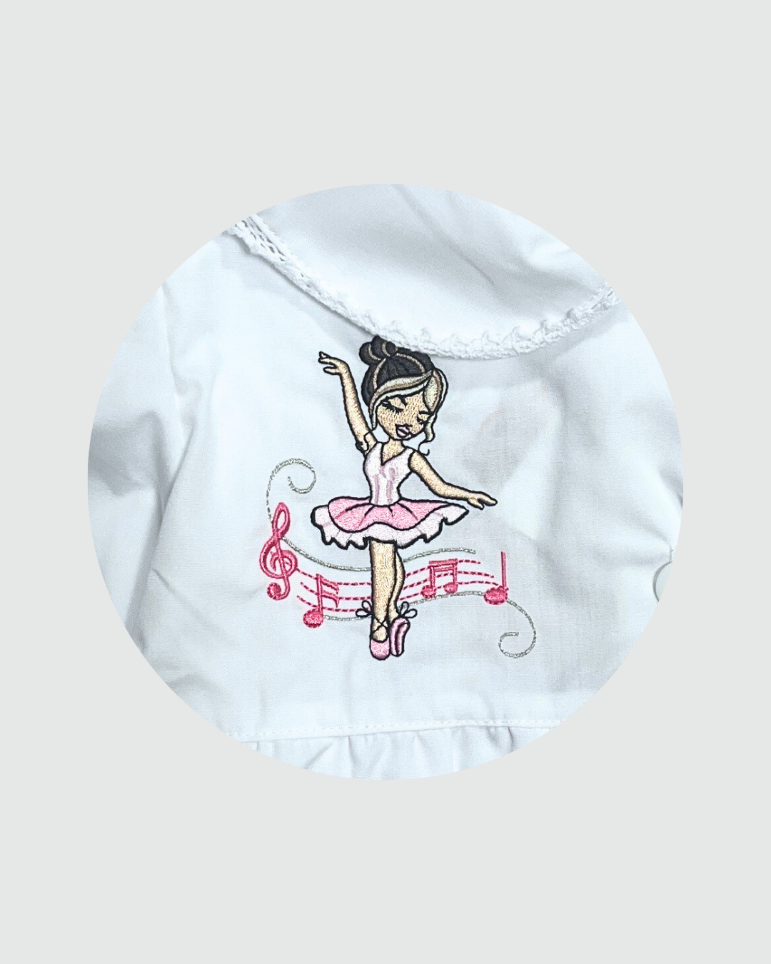 Ambrosino Grembiule Asilo Bambina Bianco