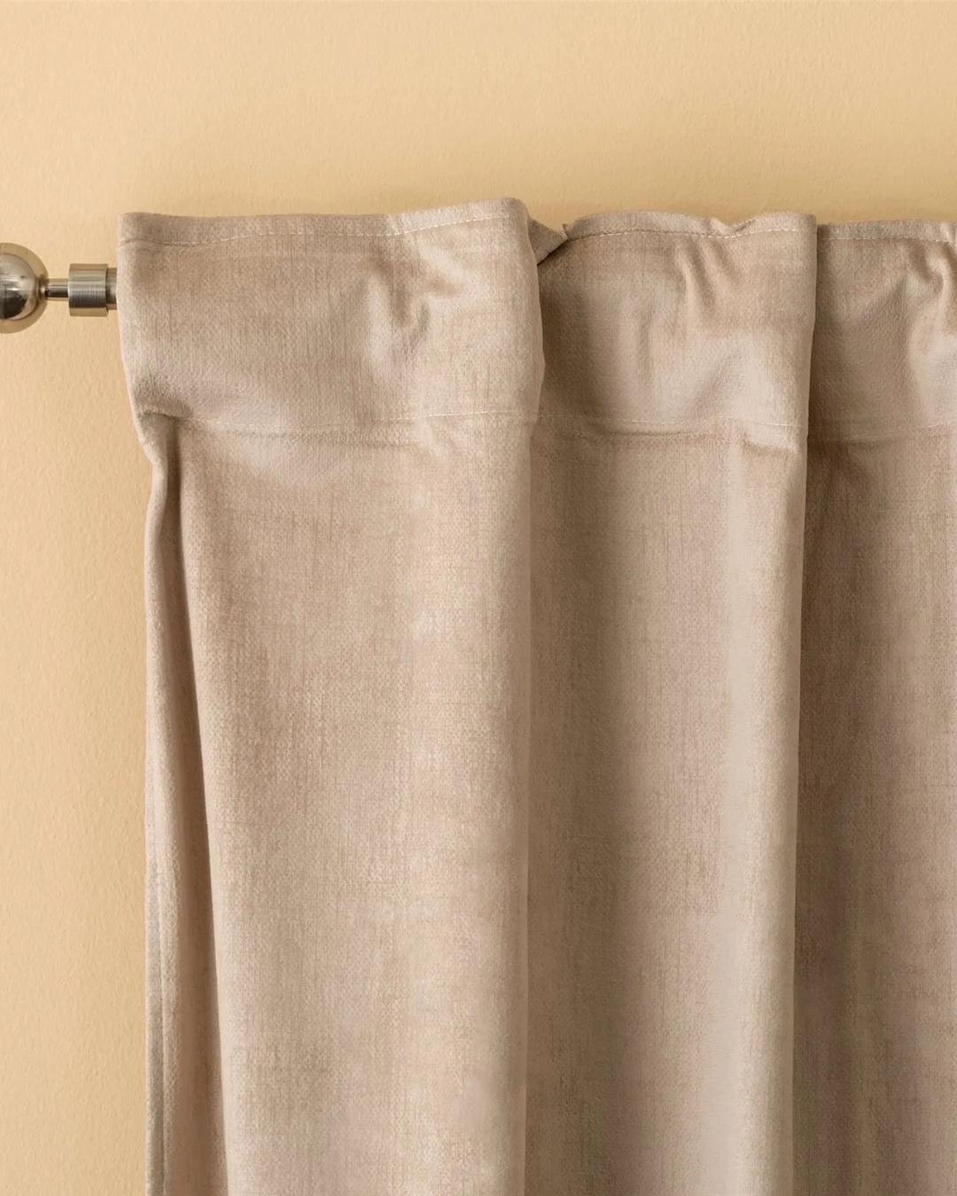 Linea Oro Pannello Tenda Velluto Con Fascia Claire 135X280 cm