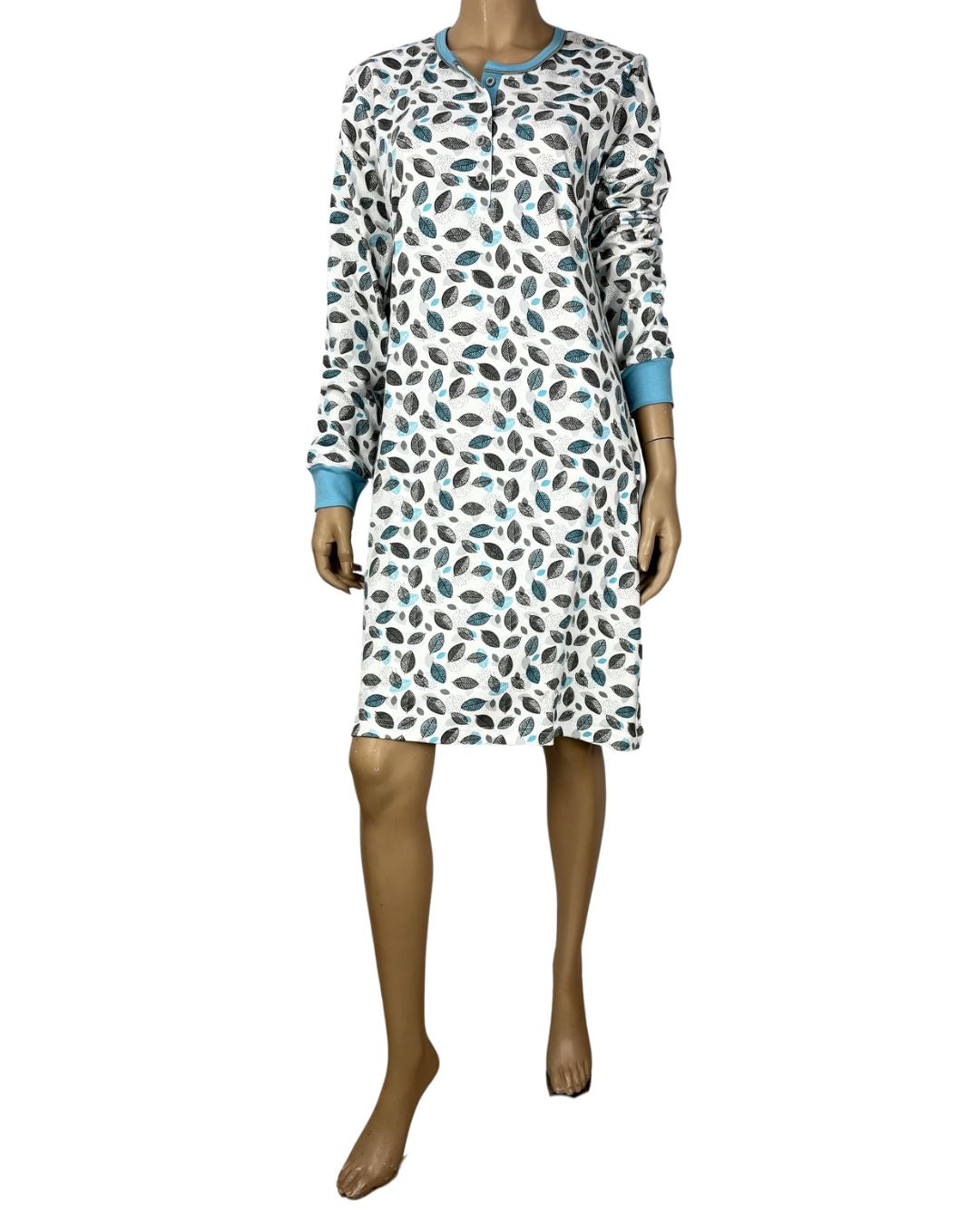 Baci Di Notte Camicia Da Notte Caldo Cotone