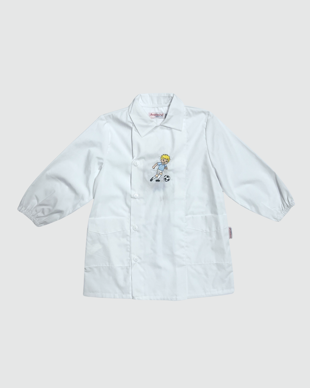 Ambrosino Grembiule Asilo Bambino Bianco