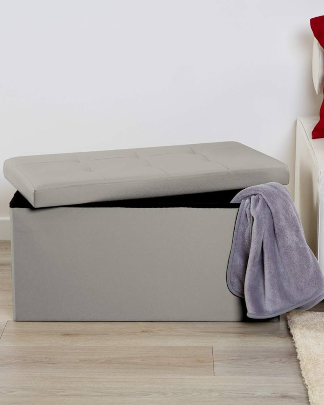 Linea Oro Pouf Simil Pelle Only Version 76x38x38cm