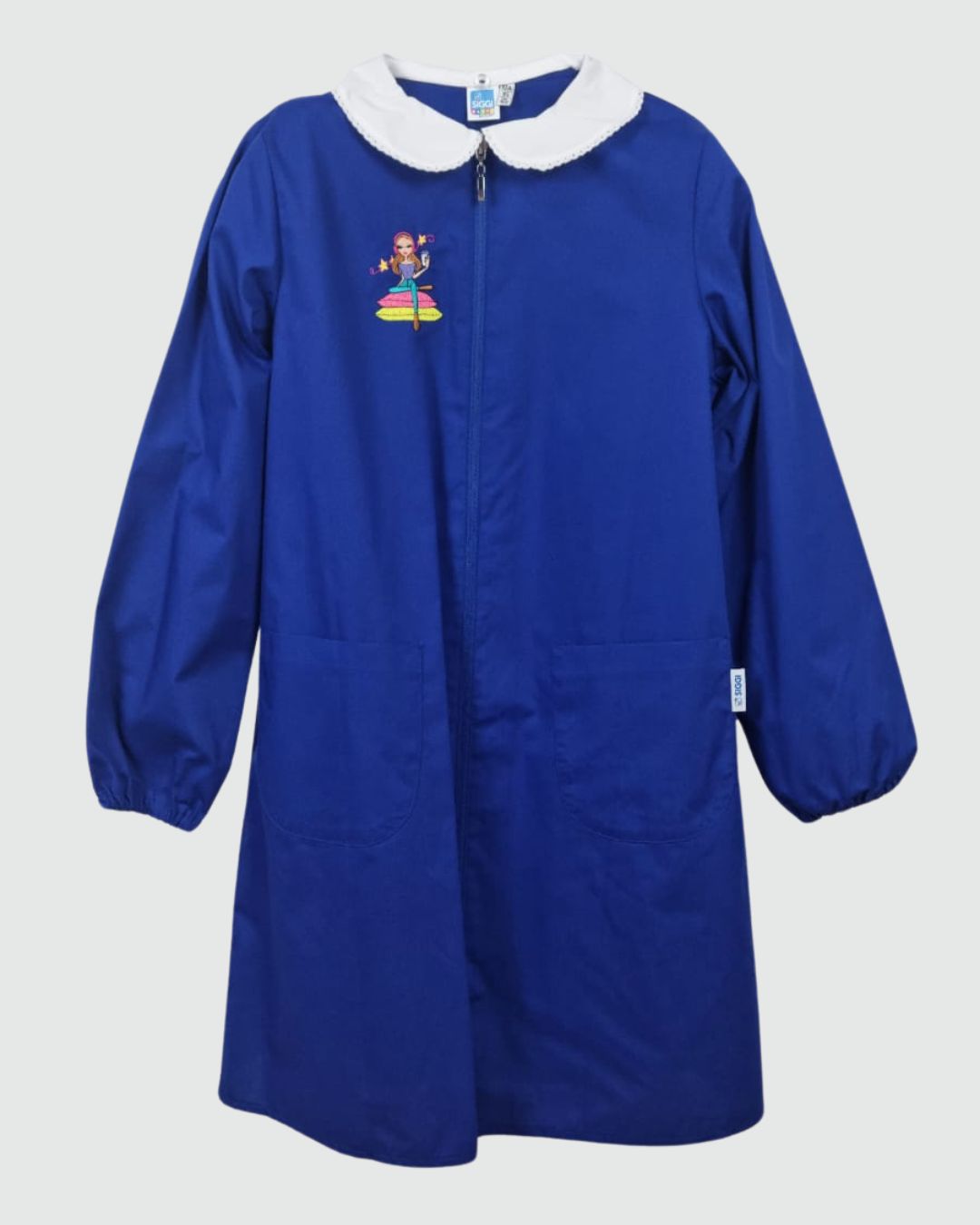 Siggi Grembiule Elementare Bambina Bluette Con Zip