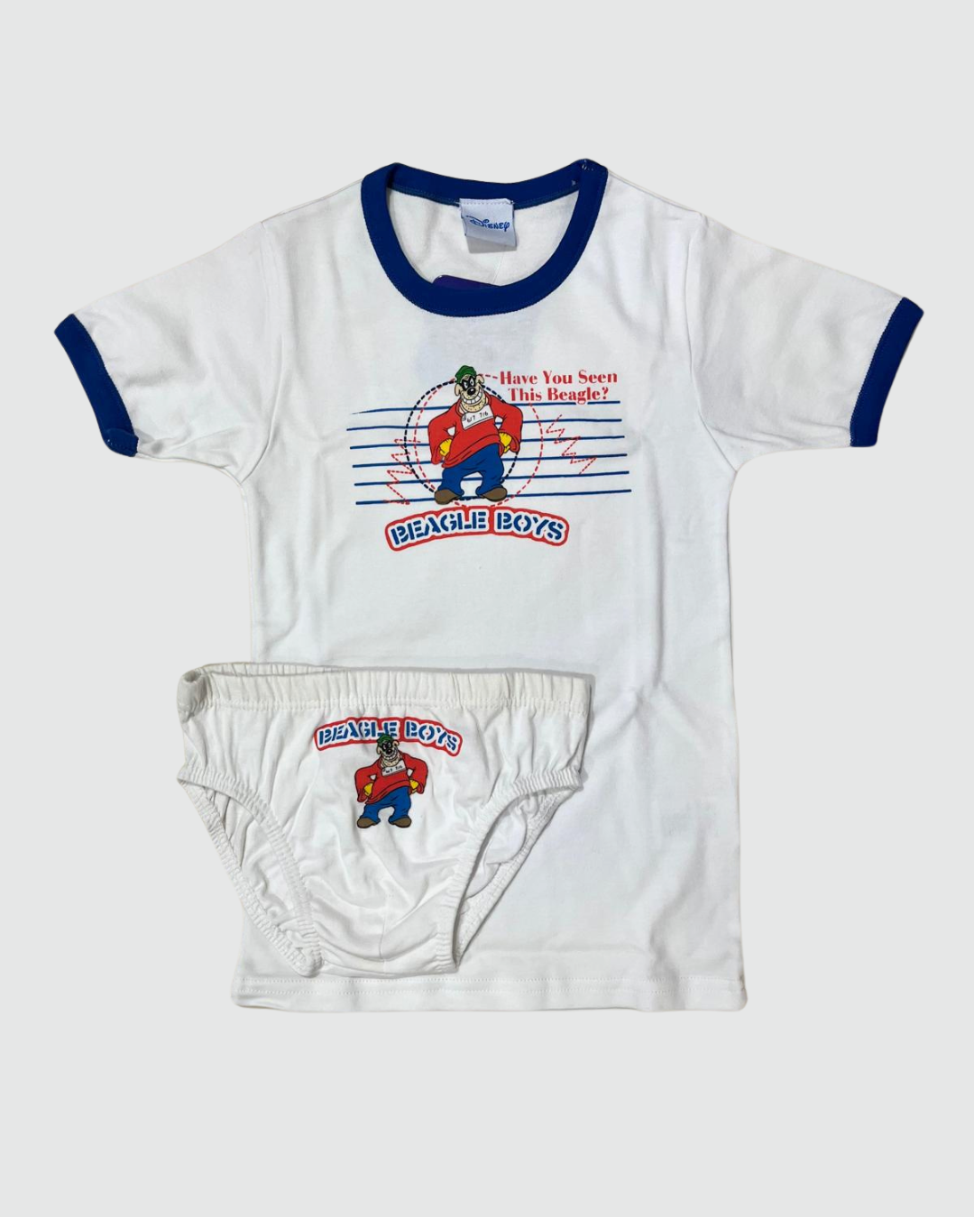 Disney Coordinato Bambini T-Shirt+Slip Cotone Caldo Banda Bassotti