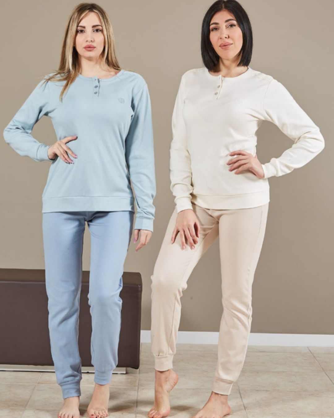 Nazareno Gabrielli Pigiama Donna Caldo Cotone