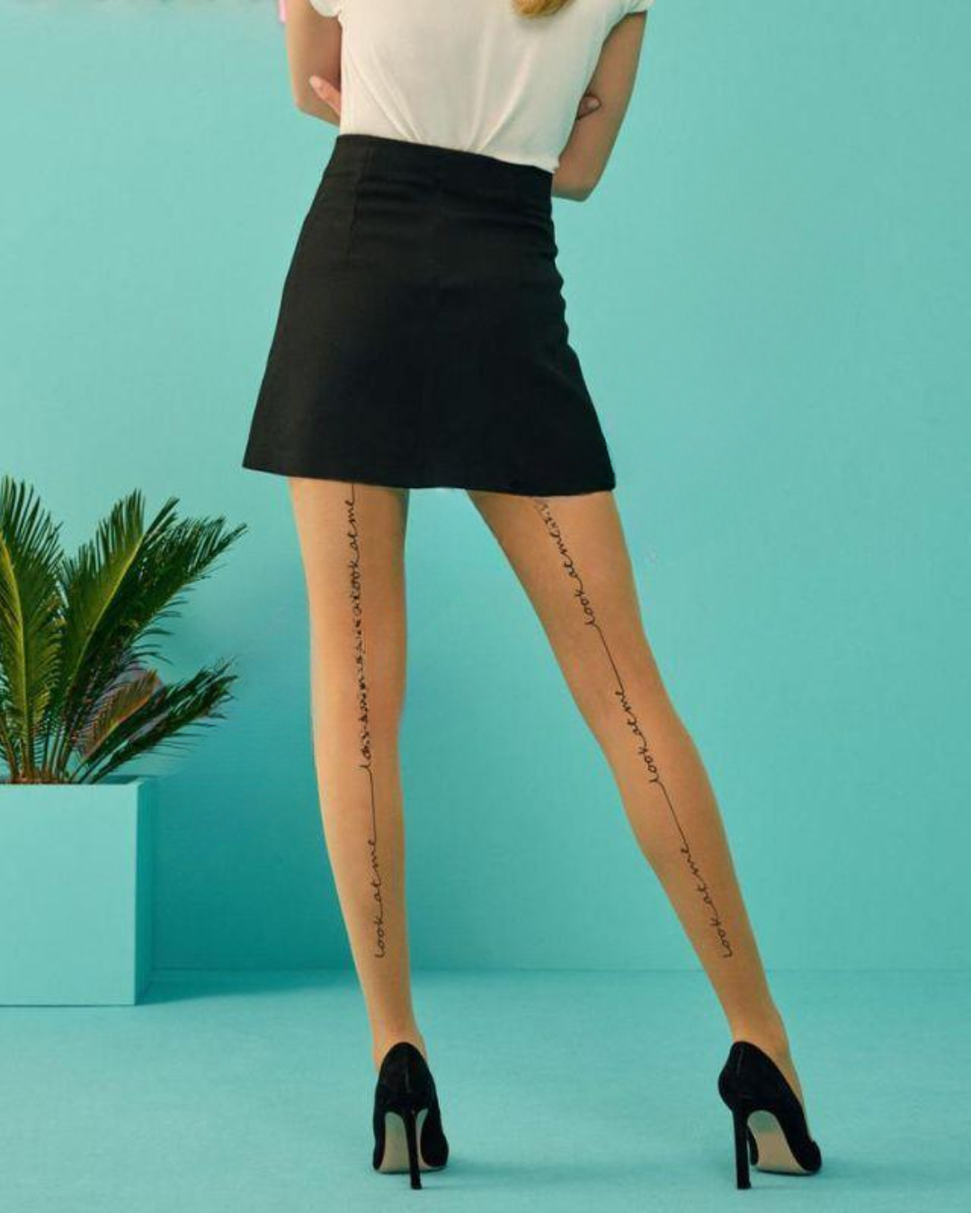 Sisi Collant Moda 20 Den Scritta