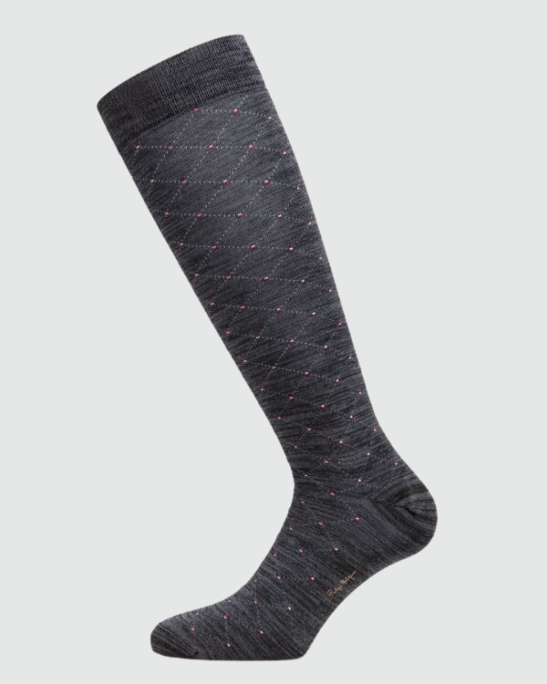 Philippe Matignon Calza Lunga Uomo Moda Rombi Con Cotone