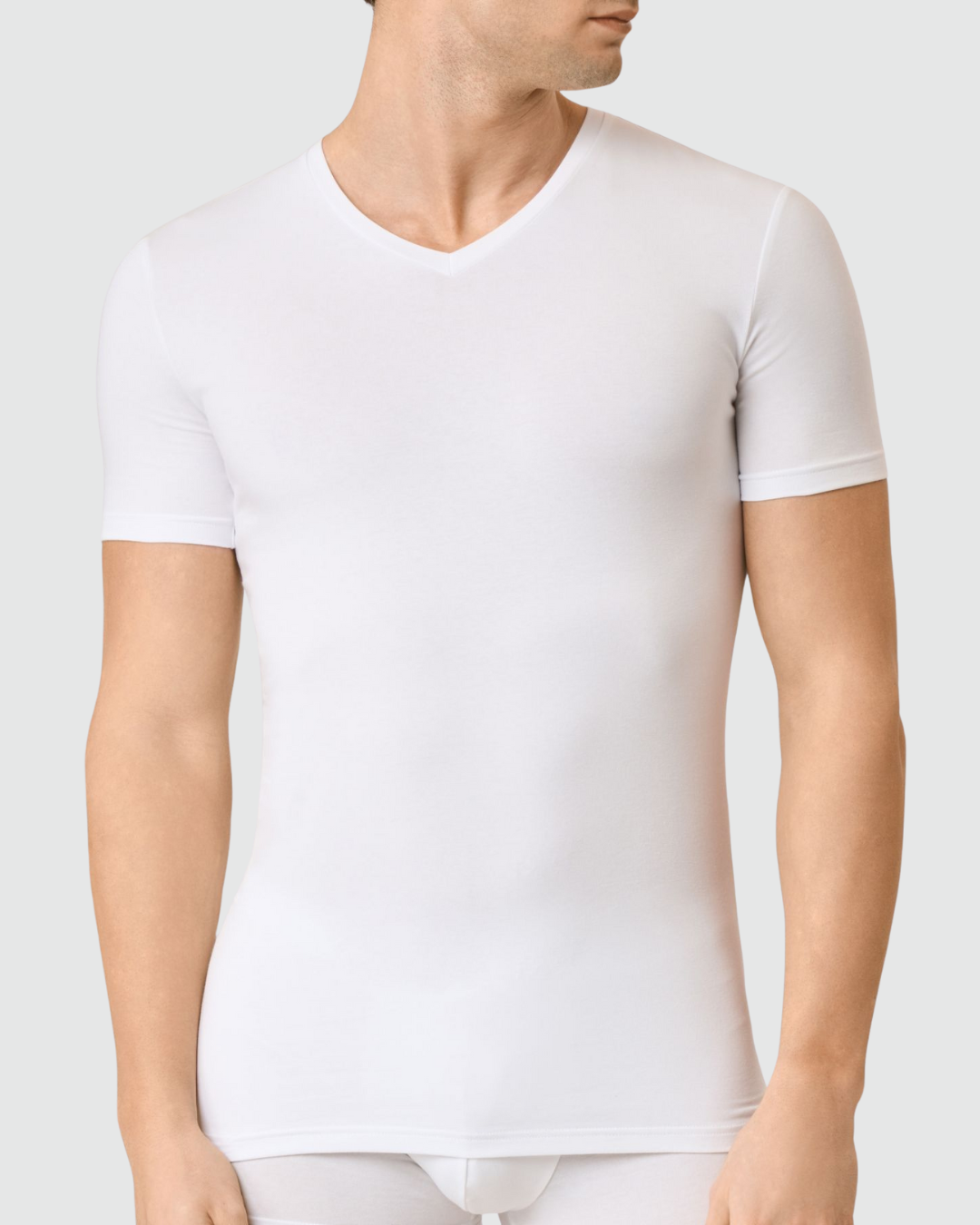 Golden Lady T-Shirt Uomo Scollo V Cotone Organico