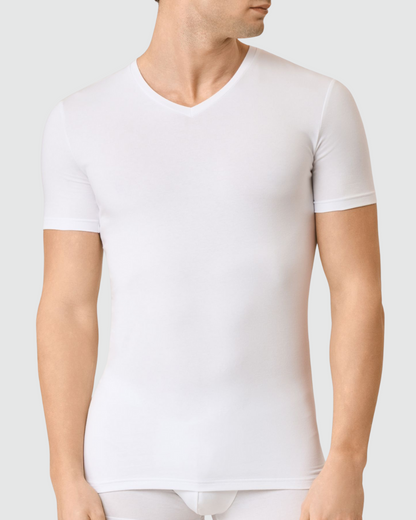 Golden Lady T-Shirt Uomo Scollo V Cotone Organico